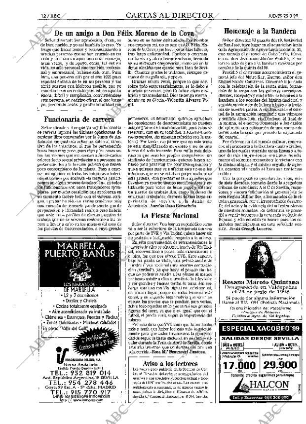 ABC SEVILLA 25-03-1999 página 12