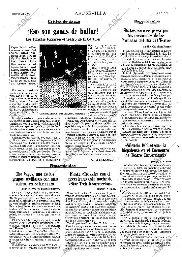 ABC SEVILLA 25-03-1999 página 63
