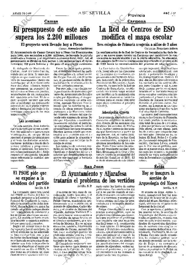 ABC SEVILLA 25-03-1999 página 67