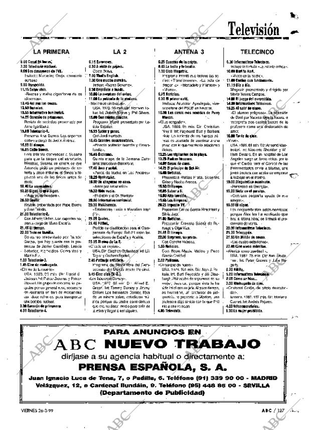 ABC MADRID 26-03-1999 página 127