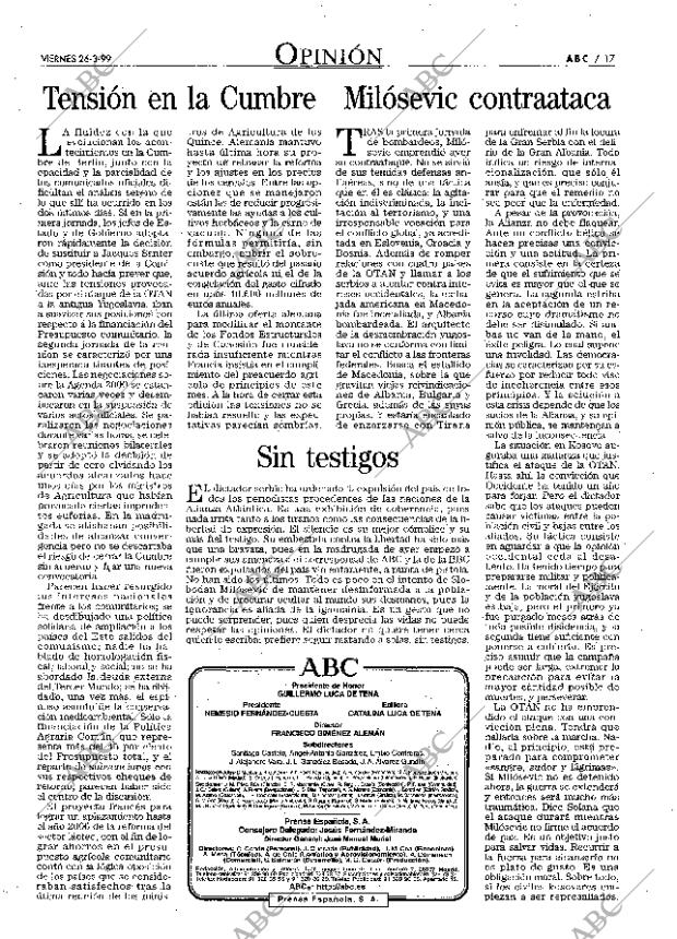 ABC MADRID 26-03-1999 página 17