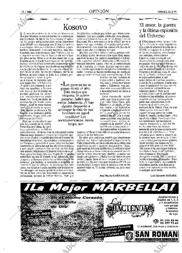 ABC MADRID 26-03-1999 página 18
