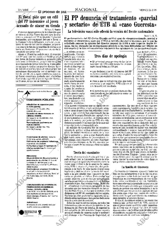 ABC MADRID 26-03-1999 página 22