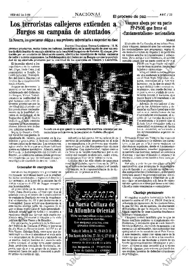 ABC MADRID 26-03-1999 página 23