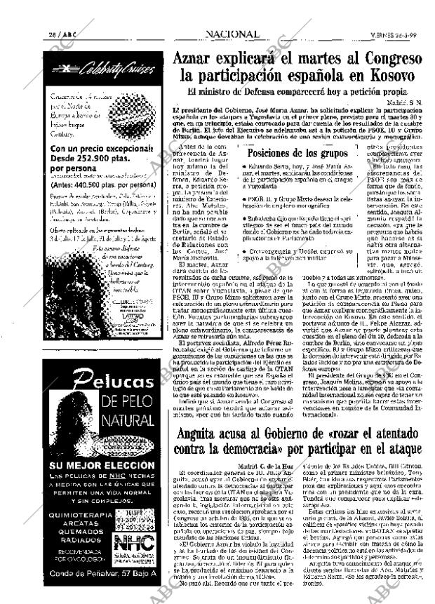 ABC MADRID 26-03-1999 página 28