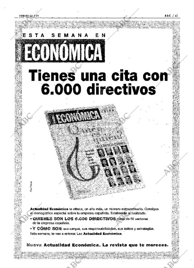 ABC MADRID 26-03-1999 página 45