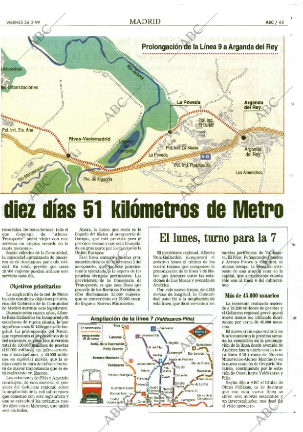 ABC MADRID 26-03-1999 página 65