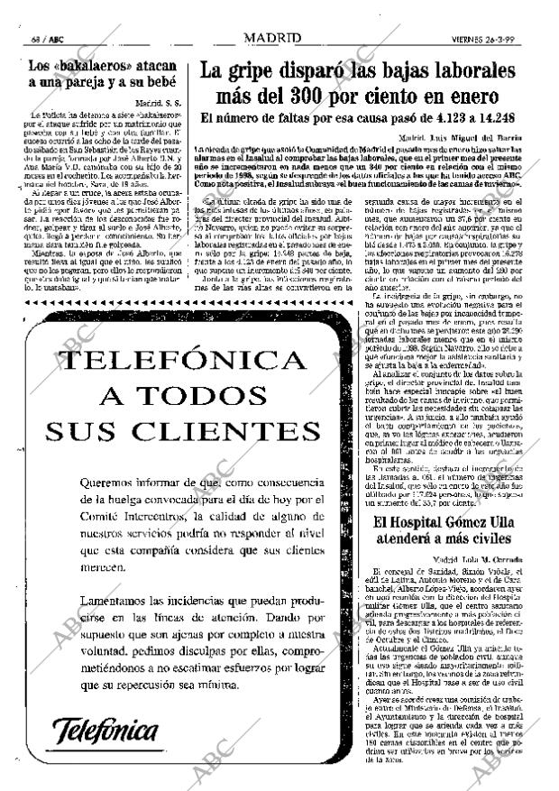 ABC MADRID 26-03-1999 página 68