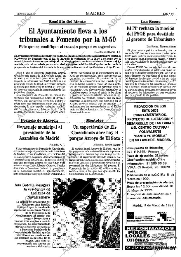 ABC MADRID 26-03-1999 página 69