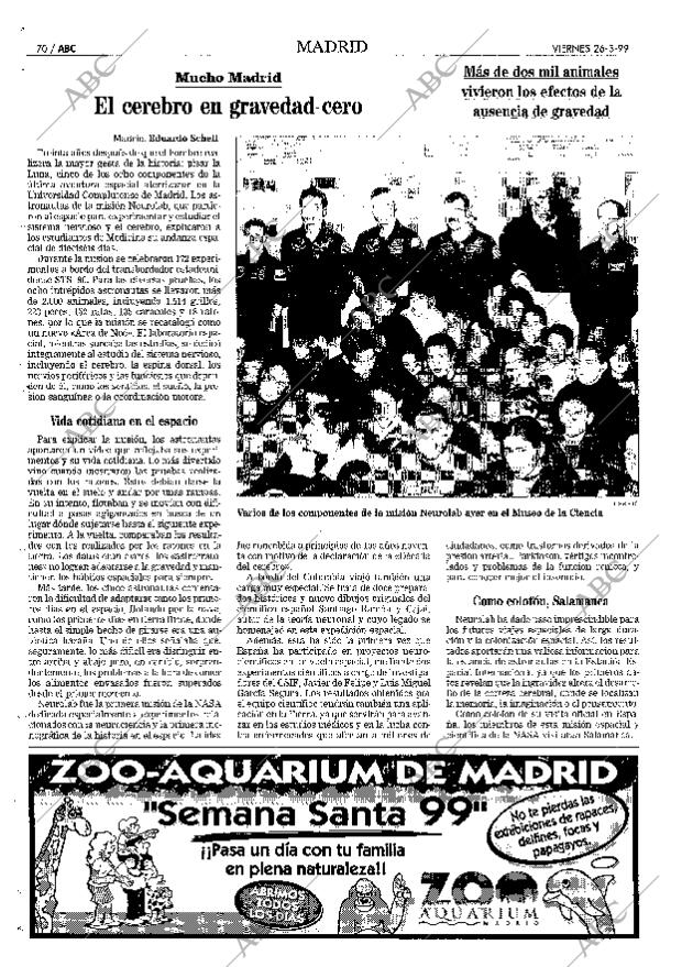 ABC MADRID 26-03-1999 página 70