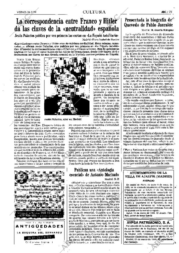 ABC MADRID 26-03-1999 página 75