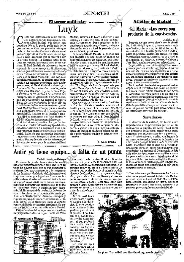 ABC MADRID 26-03-1999 página 87