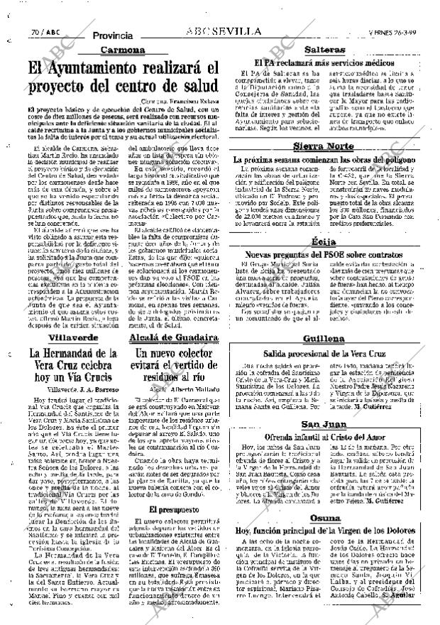 ABC SEVILLA 26-03-1999 página 70