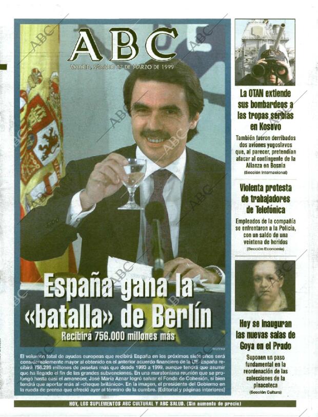 ABC MADRID 27-03-1999 página 1