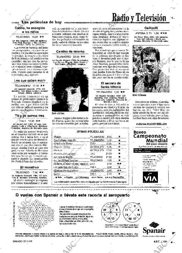 ABC MADRID 27-03-1999 página 109