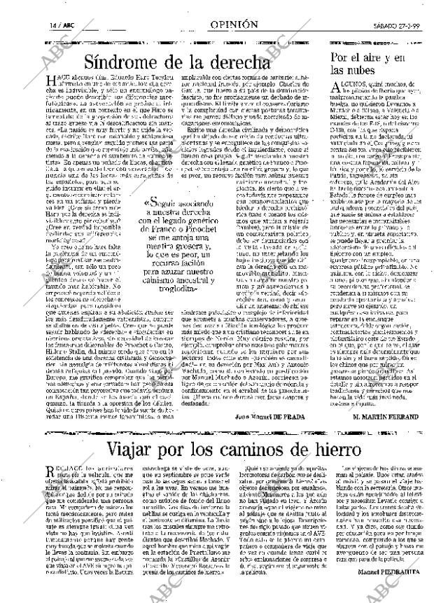 ABC MADRID 27-03-1999 página 14