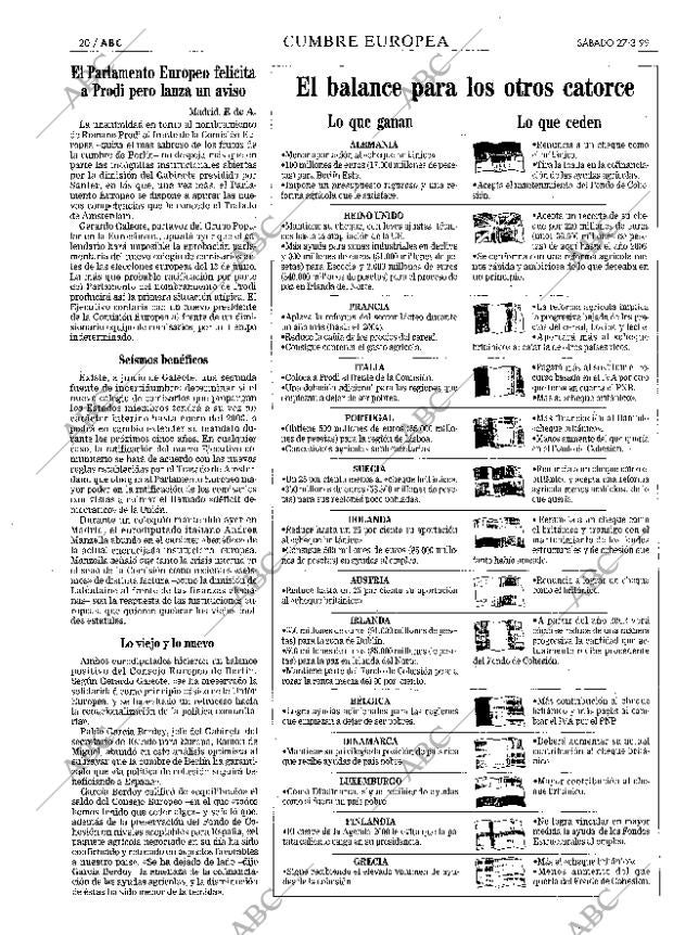 ABC MADRID 27-03-1999 página 20
