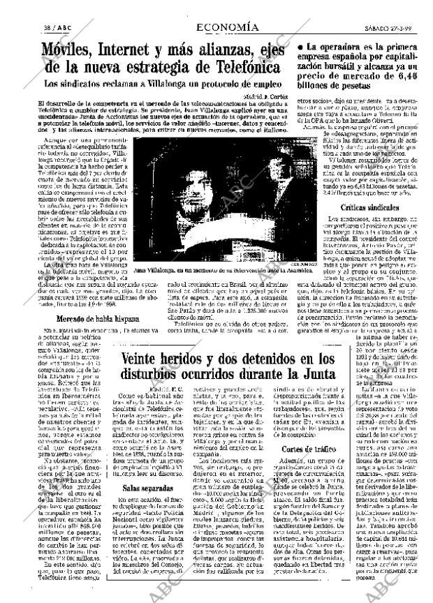 ABC MADRID 27-03-1999 página 38