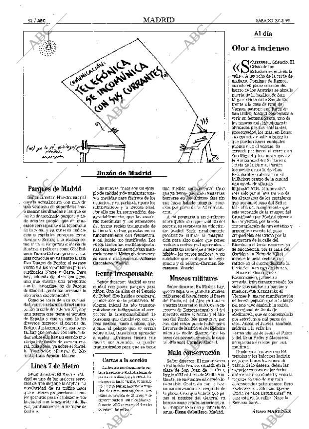 ABC MADRID 27-03-1999 página 52