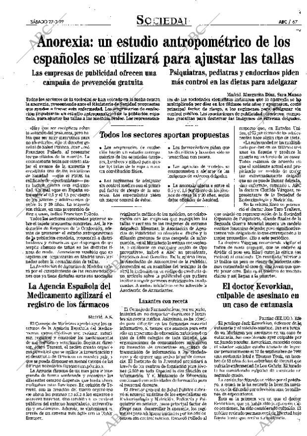 ABC MADRID 27-03-1999 página 67