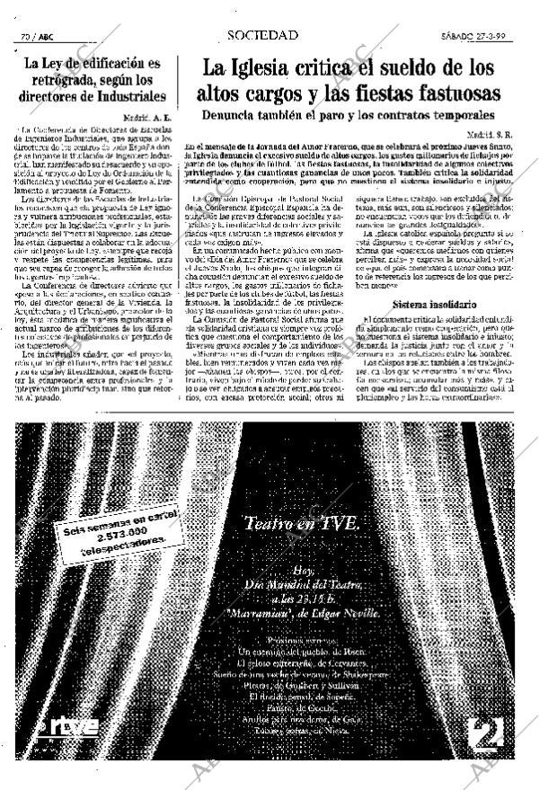 ABC MADRID 27-03-1999 página 70