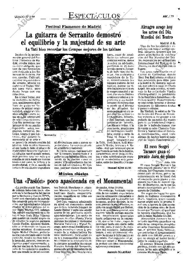 ABC MADRID 27-03-1999 página 79