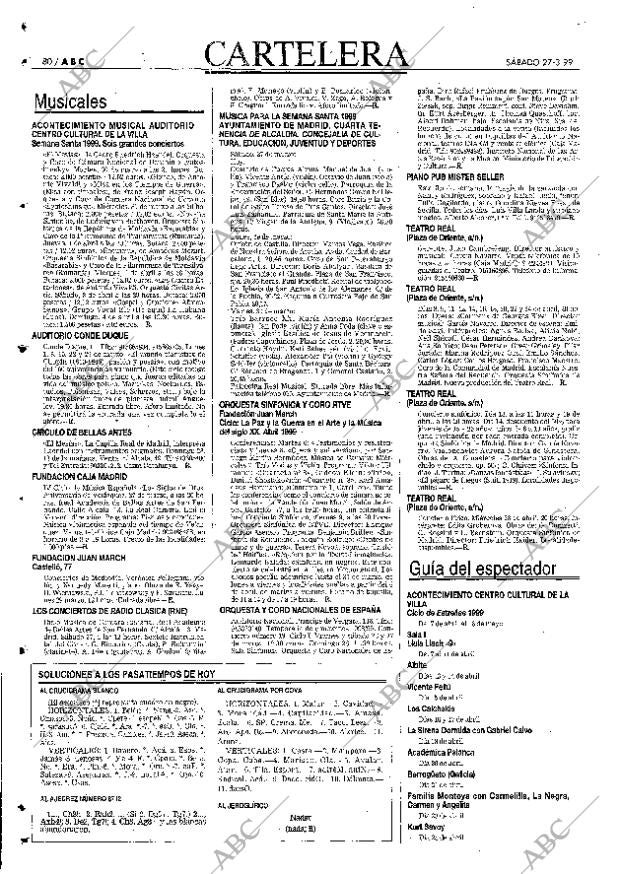ABC MADRID 27-03-1999 página 80