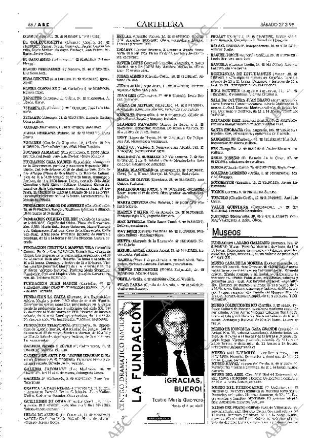 ABC MADRID 27-03-1999 página 86