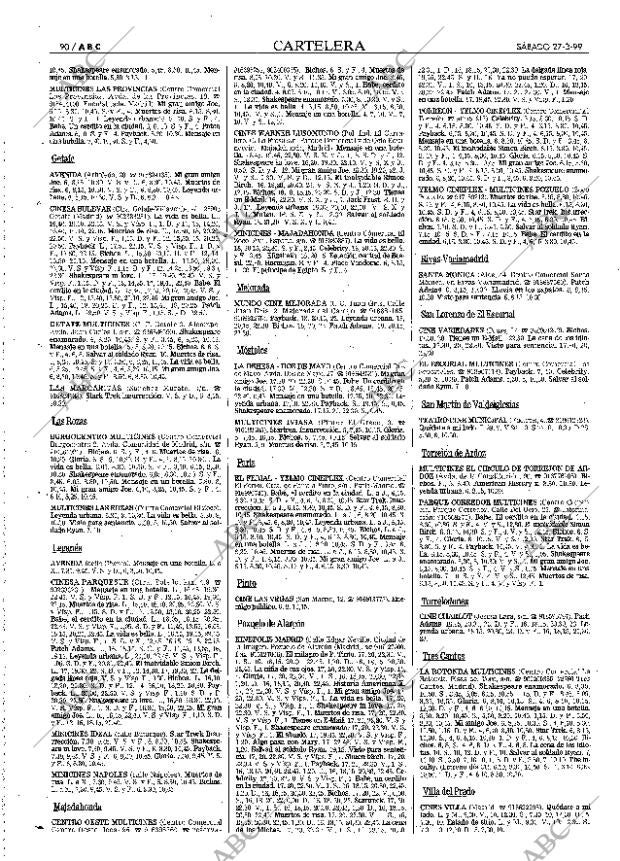 ABC MADRID 27-03-1999 página 90