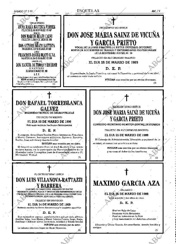 ABC MADRID 27-03-1999 página 91
