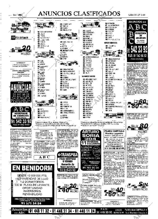 ABC MADRID 27-03-1999 página 94