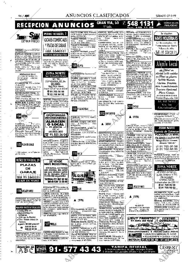ABC MADRID 27-03-1999 página 96