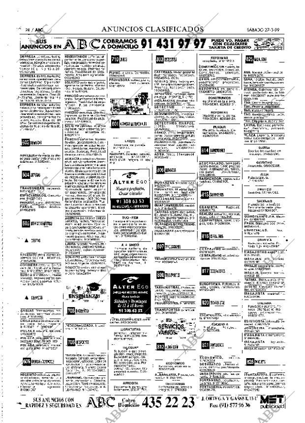 ABC MADRID 27-03-1999 página 98