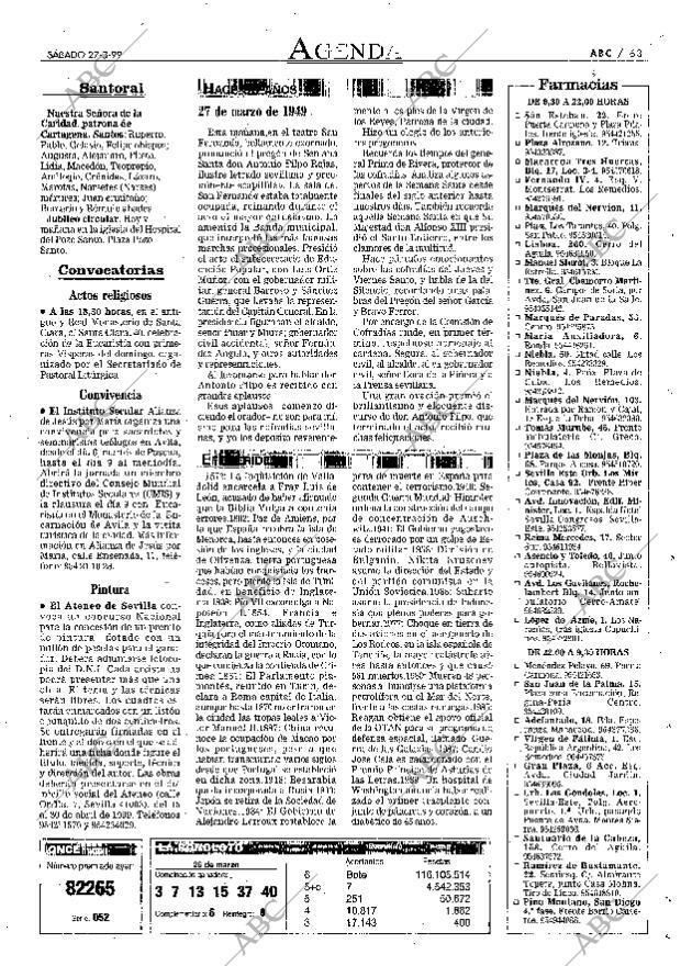 ABC SEVILLA 27-03-1999 página 63