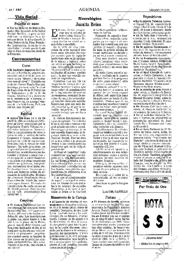 ABC SEVILLA 27-03-1999 página 64
