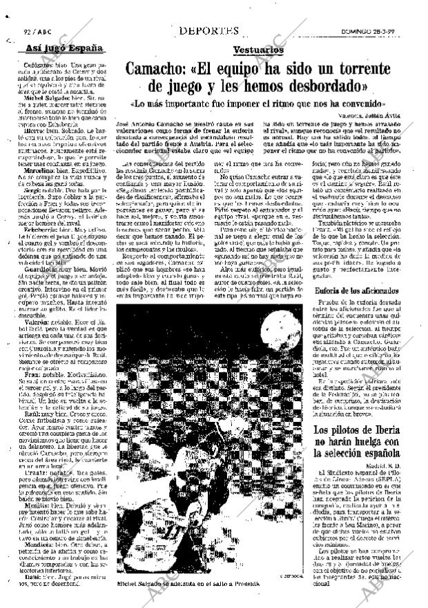 ABC MADRID 28-03-1999 página 92