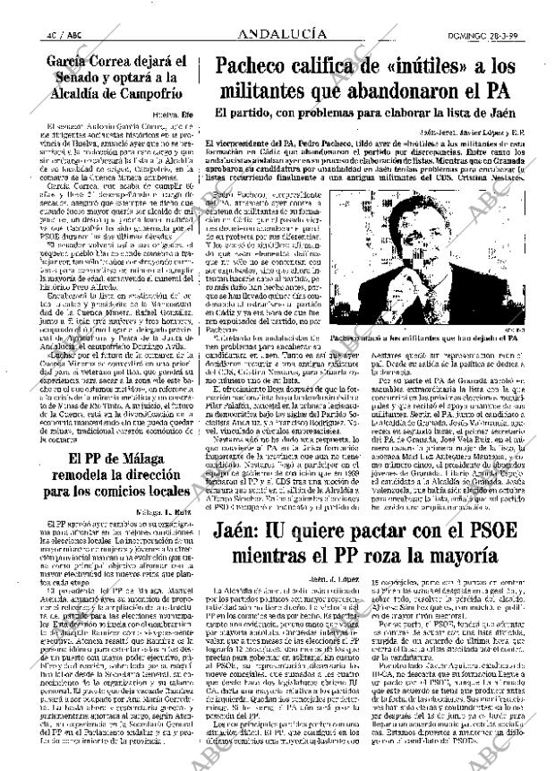ABC SEVILLA 28-03-1999 página 40
