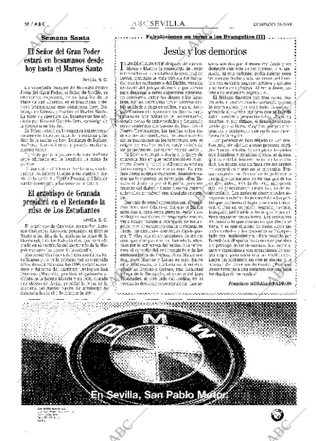 ABC SEVILLA 28-03-1999 página 58