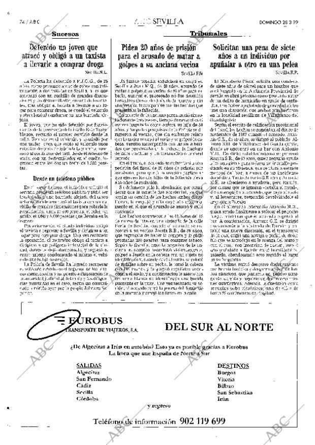 ABC SEVILLA 28-03-1999 página 74