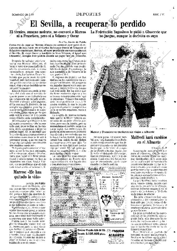 ABC SEVILLA 28-03-1999 página 91