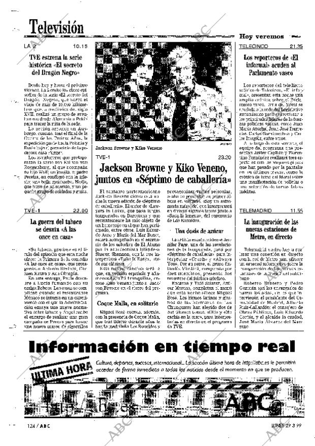 ABC MADRID 29-03-1999 página 124