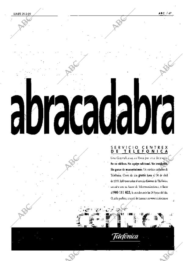 ABC MADRID 29-03-1999 página 47