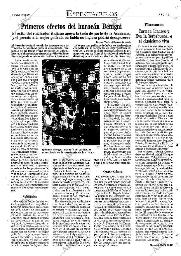 ABC MADRID 29-03-1999 página 91