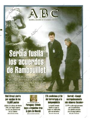 ABC MADRID 30-03-1999 página 1