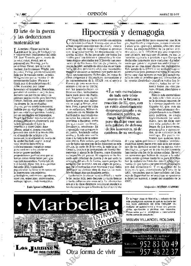 ABC MADRID 30-03-1999 página 16