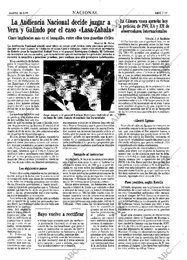 ABC MADRID 30-03-1999 página 19