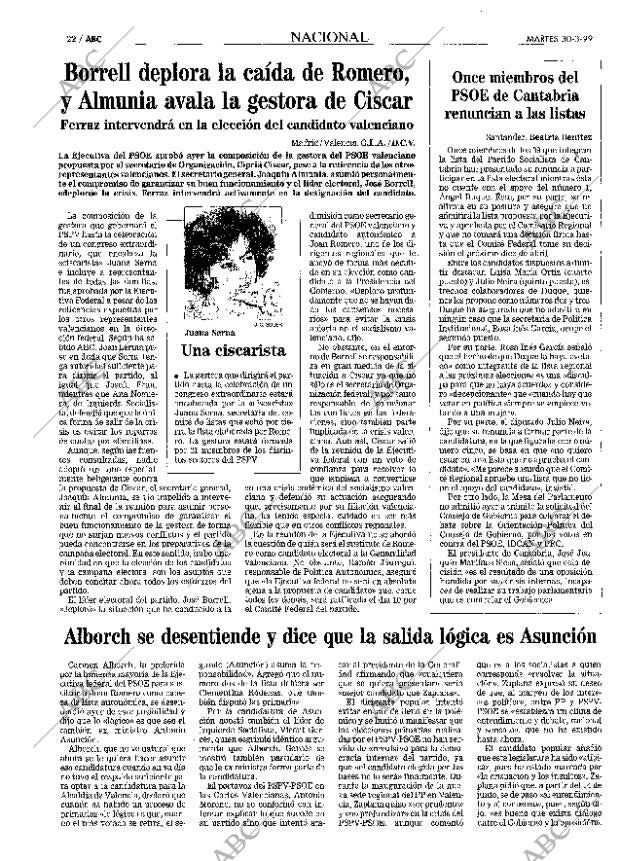 ABC MADRID 30-03-1999 página 22