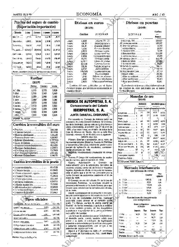 ABC MADRID 30-03-1999 página 43
