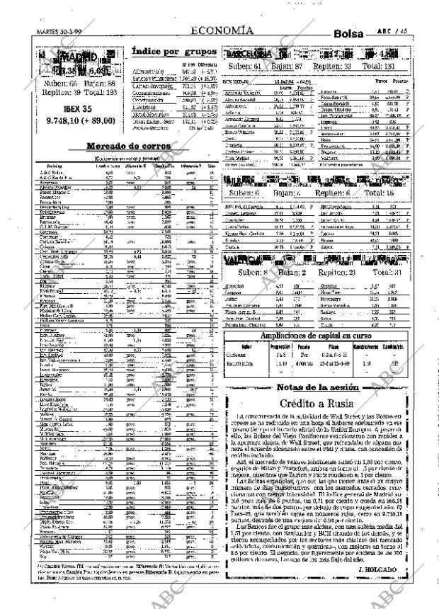 ABC MADRID 30-03-1999 página 45