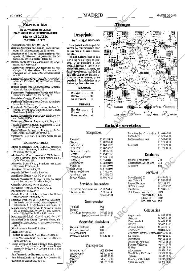 ABC MADRID 30-03-1999 página 60